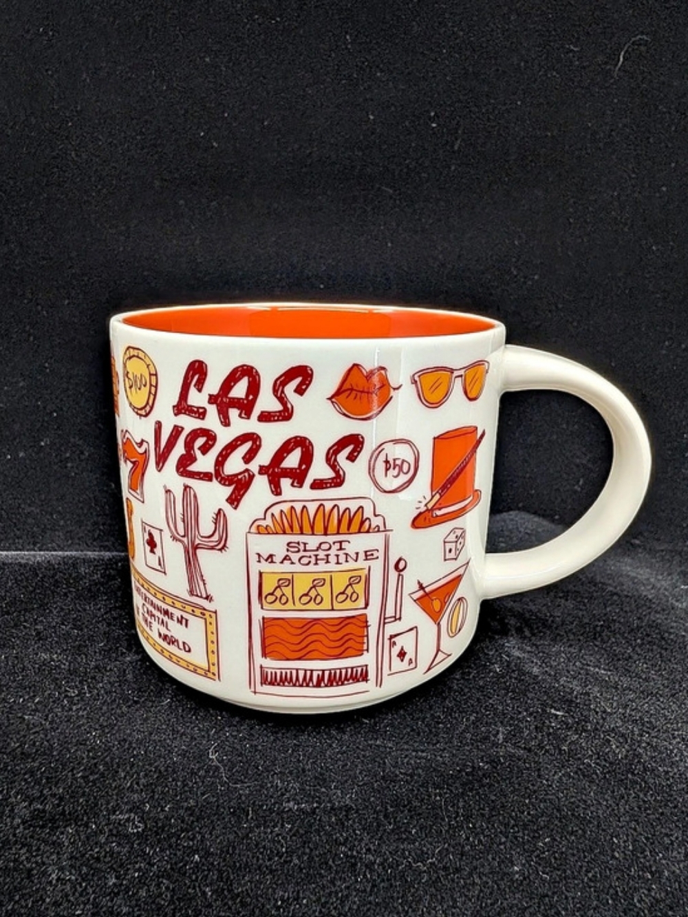 Starbucks Las Vegas Been There Series Mug White & Orange Ceramic 2022